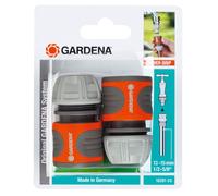 2 Raccords d'arrosage rapides pour tuyau Ø 13 - 15 mm