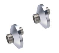 2 Raccords Excentrés de 10 millimètres avec Rosaces pour Robinetterie Mâle 15x21 - Mâle 20x27 NOYON & THIEBAULT