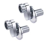 2 Raccords Excentrés de 40 millimètres avec Rosaces pour Robinetterie Mâle 15x21 - Mâle 20x27 NOYON & THIEBAULT