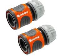 2 raccords rapides GARDENA pour tuyaux d'arrosage - 13 mm 1/2 - 15 mm 5/8 - 18279-20 G