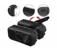2 radios de poche solaires & dynamo SOL-1540 avec lampe et chargeur USB Infactory