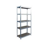 2 rayonnages charges lourdes 5 tablettes 875 kg galvanisés 30x75x150 cm