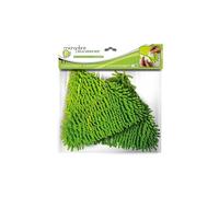 2 Recharges Balai microfibre lavable - Vert - VENTEO - Recharges déhoussable/lavable en machine - Compatible avec balai Swing-mop - Pour tous types de surfaces