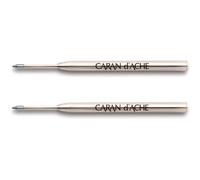 2 Recharges - Cartouche - Stylo à bille - GOLIATH - Caran d'Ache - Bleu - Pointe