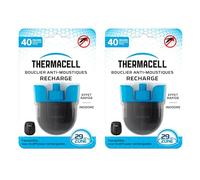 2 Recharges Liquide pour Bouclier Anti-Moustiques et Moustiques Tigres - Thermacell - 80 Heures Protection Totale - Zone de Protection 29 m² - THE55RECHARG40X2