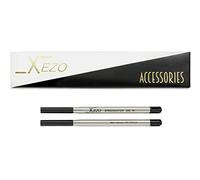 2 recharges Xezo SSC-M en noir pour stylos à bille, taille standard. Largeur de trait moyenne à fine. Fabriquées en Allemagne
