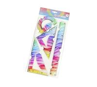 2. Règle Souple Et Rigide À Double Fonction Pour Les Artistes Outil De Création Teintes Vives Avec Bords Droits Et Échelle Mesure Flexible Outil Mesure Flexible