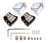 2 Répartiteur de Câble d'alimentation Audio Voiture 1 vers 2 | Bloc de Terminaison pour Installation Audio Automobile, Alliage de Zinc, Accessoires pour Ampli et Système Son