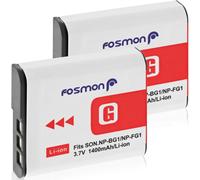 2 Replacement NP-FG1/NP-BG1 Batteries Compatible with Sony Camera ¿ Li-Ion 3.7V 1400mAh, Fully Decoded ¿ For Replacement Battery for Sony Cyber-Shot W Series, etc