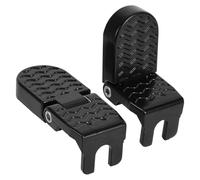2 Repose-Pieds pour Vélo, Plaque en Acier Antidérapantes Pliables Repose-Pieds Passager Accessoires de Cyclisme pour Vélo Électriques VTT Vélos de Route BMX