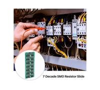 2 Résistances CMS Programmables à Glissière, Huit Décades, de 1 Ω à 9 999 999 Ω, Précision par Pas de 0,1 Ω, Module de 0,5 Watt