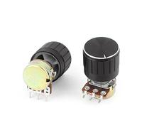 2 résistances variables B1K Ohm 1 K Ohm 13 mm en métal pour potentiomètres linéaires potentiomètres