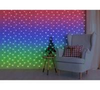 2 rideaux LED RVB connectés - 180 LED - 3 x 3 m Luminea Home Control