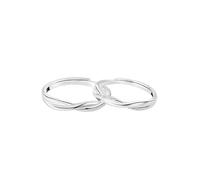 2 Rings,Simple And Versatile Couple Rings，Möbius Ring Suitable For Anniversary, Proposal, Birthday,A Ring With Niche Design suitable for Passionate Lovers，Newlywed Sweethearts, Married Partner.