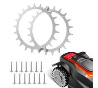 2 Robot Tondeuse Pointes en Acier Inoxydable S'applique à Segway Navimow i105 i108E, 3 mm D'épaisseur, Amélioration de la Traction, Ébavurage, 14 Vis en Acier Inoxydable