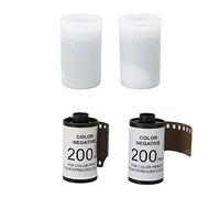 2 Roll 35mm Camera Color Film, ISO 200 HD Waterproof Vintage Color Negative Film, Fine Grain High Resolution 35mm Film Roll with Storage Case for 135 Cameras, 12 Exposures Per Roll