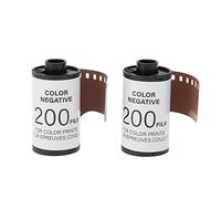 2 Roll 35mm Camera Color Film, ISO200 8 Sheets Roll Film High Saturation Wide Exposure HD Camera Color NegativeFilm for Photography