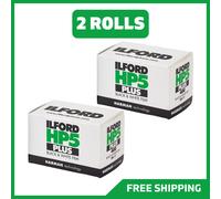 2 Rolls - ILFORD HP5 PLUS 400 ISO 35mm 36exp Black & White Negative Film