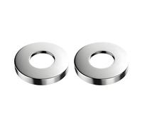 2 Rosaces Mitigeur Douche 3/4 Pouce (Ø26mm) - Cache Robinet Douche Rosace Robinet, Compatible avec Mitigeurs Douche & Robinetteries Standard