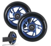 2 Roues de Remplacement pour Trottinette Stunt 100mm, Roues avec Roulements à Billes ABEC-11 et Jantes en Alliage d'Aluminium, Dureté 88A, Compatibles avec la Plupart des Freestyle & Kickscooter