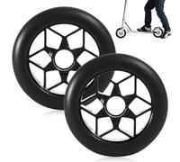 2 roues de trottinette stunt 110 mm, roues de rechange pour trottinette, roues 88A pour trottinette stunt avec roulements ABEC-9, jantes en aluminium, roues de rechange pour trottinette compatibles