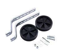 2 roues d'entraînement universelles pour vélo pour enfants de 12 à 20 pouces, roues de support réglables avec supports métalliques stables et kit de montage complet, accessoire de