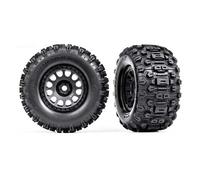 2 Roues Montees Collees Sledgehammer XRT et Xmaxx Traxxas 7876