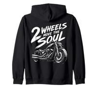 2 Roues Move The Soul Moto Vélo Cadeau Sweat à Capuche