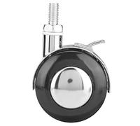 2 Roues Pivotantes Lourdes De Gourmand 4 Paquets 360 ° CouchèRes En Alliage De Zinc Avec Frein Pour Les Appareils éLectroméNagers De Meubles De Bureau, Noir