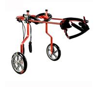 2 Roues RéGlable Chien Animal de Compagnie Fauteuil Roulant Animal de Compagnie Jambe ArrièRe Exercice Voiture Handicapé Chien Assisté Marche Voiture pour Chiots