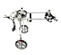 2 Roues RéGlable Chien Animal de Compagnie Fauteuil Roulant Animal de Compagnie Jambe ArrièRe Exercice Voiture Handicapé Chien Assisté Marche Voiture pour Chiots