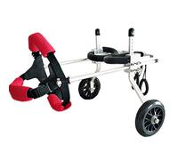 2 Roues Réglable Fauteuil Roulant pour Chien Animal De Compagnie Fauteuil Roulant Animal de Compagnie Jambe Arrière Exercice Voiture Handicapé Chien Assisté Marche Voiture