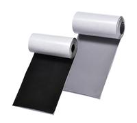 2 Rouleau Patchs de Réparation en Nylon ImperméAble Patchs en Nylon Auto-Adhésifs Rouleau de Patchs Autocollants en Nylon Gris Et Noir pour Doudoune Tente Bas Veste en Duvet Sac à Dos 7,6 cm X 200 cm