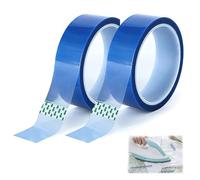 2 Rouleau Ruban Adhesif Haute Temperature, 20mm x 33m Ruban Isolant Ruban Adhésif Résistant à la Chaleur, Ruban Adhésif pour Masquage, Soudure, Carte de Circuit Imprimé Isolant, Imprimante 3d(Bleu)