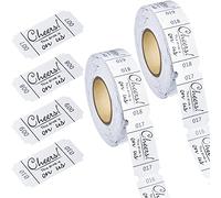 2 Rouleaux 1000 Pièces Jetons de Boisson Tickets de Boisson This Drink Is on Us Ticket de Buvette Blanc en Papier pour Fête Mariage Bar Évènements Chèques Bière Vin (Style Classique)