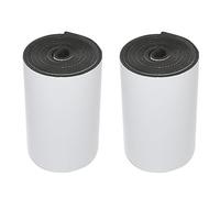 2 rouleaux 2 m ultra épais porte anti - rayures auto - adhésif protecteur de stationnement en mousse compatible avec mur de garage de 6,5 mm d'épaisseur (noir)