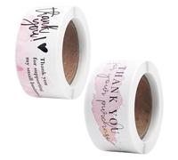 2 Rouleaux (240 Pièces) D'Autocollants De Remerciement, D'Autocollants De Bande De Graffiti, D'Autocollants De Scellage De Boîte Cadeau, D'Autocollants Décoratifs Diy