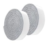 2 Rouleaux 2cm*100cm Feutrine Autocollante,Patins pour Meubles Auto-adhésifs, Patins pour Meubles,Patin Chaise,Patin antiderapant,4mm D'épaisseur,Découpe Libre de Toute Taille Patin Feutre(Gris)