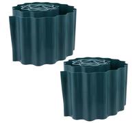 2 Rouleaux Clôture de Pelouse Décorative en Plastique | Bordure de Parterres de Fleurs, Ornement de Séparation, Facile à Installer Retirer
