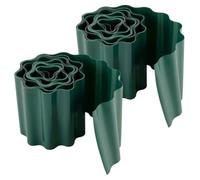 2 Rouleaux Clôture de Pelouse Décorative en Plastique | Bordure Souple, Installation et Retrait Faciles, Usage Extérieur, pour Plantes et Aménagements, Vert