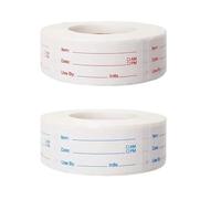 2 Rouleaux D'autocollants Alimentaires, Étiquettes de Rotation Alimentaire, Étiquettes pour Aliments Préparés, Rouleau de Rotation des Aliments, pour Récipients de Repas et Bocaux