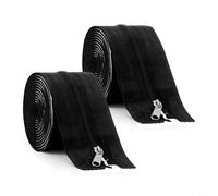 2 rouleaux de bande de fermeture éclair de 2,1 m x 7,6 cm auto-adhésif pour serre, porte de tente, barrière anti-poussière, accès facile, lot de 2 (rouge)