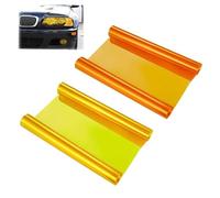 2 Rouleaux De Film pour Éclairage De Voiture, Film De Protection pour Éclairage De Voiture, Film pour Éclairage De Voiture Résistant À La Chaleur, Film Lumineux Auto-Adhésif