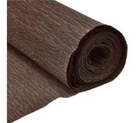 2 rouleaux de papier crépon froissé 250x50cm, emballage fleurs, artisanat, banderole for bricolage, Scrapbooking, décoration fête Origami Pour Les Mariages(Brown)