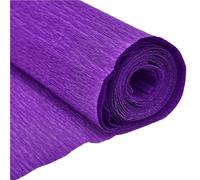 2 rouleaux de papier crépon froissé de 250x50cm, emballage de fleurs, artisanat, banderole de papier for bricolage, Scrapbooking, décoration de fête Origami, matériel d'emballage(Dark purple)