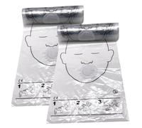 2 rouleaux de protection faciale de réanimation premiers secours masque facial jetable rcr masque rcr d'urgence