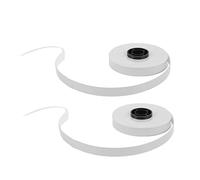 2 rouleaux de recharges de ruban pour étiqueteuse, 52,5 pieds de longueur, 9 mm de largeur, ruban d'étiquettes en PET de qualité supérieure pour MAX LM 550A, impression (Blanche)
