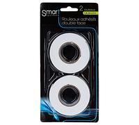 2 ROULEAUX DE RUBAN ADHÉSIF DOUBLE FACE BLANC 1.8 CM X 2 M
