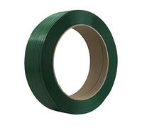 2 rouleaux de ruban de cerclage PET, largeur 16 mm, épaisseur 0,80 mm, longueur 1300 m chacun, résistance à la déchirure 430 kg, mandrin 406 mm