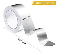 2 Rouleaux De Ruban De Papier D'Aluminium D'Isolation Thermique, Ruban Imperméable Résistant Aux Hautes Températures, Matériaux D'Étanchéité Des Tuyaux, Outils De Maintenance Industrielle.